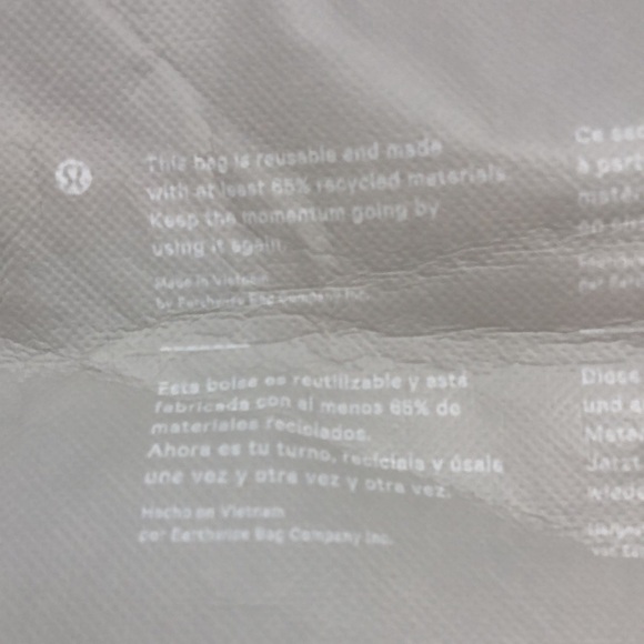 2/$30 Lululemon Shopping Tote Bags Large (2 Bags) - Picture 10 of 16